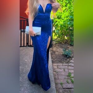 Sparkly blue formal dress macys